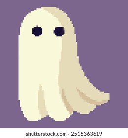 Pixel Art Ghosts. Halloween pixel art