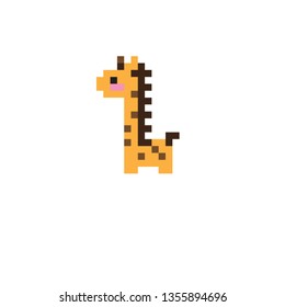 pixel art Giraffe
