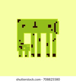 Pixel art giraffe