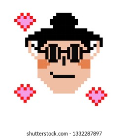 pixel art girl