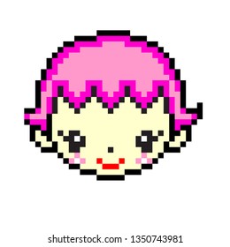 pixel art girl