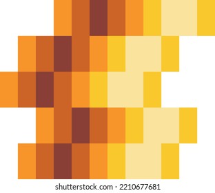 Pixel art golden coin retro video game. Vector illustration.