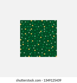 Pixel art grass texture for game platforms.
Vector illustration. 8 - bit sprite.