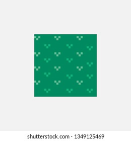 Pixel art grass texture for game platforms.
Vector illustration. 8 - bit sprite.