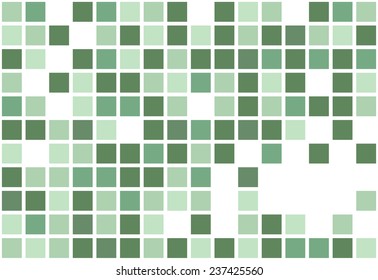 Pixel art green pattern vector background