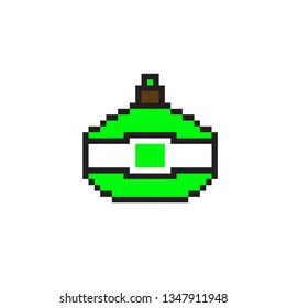 pixel art Green perfume