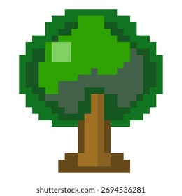 Ícone de Árvore Verde Pixel Art