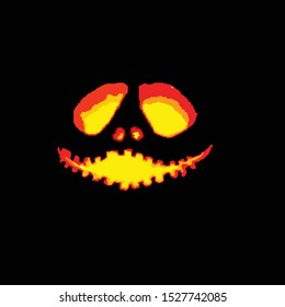 Pixel Art halloween pumpkin faces