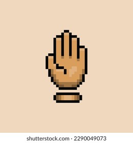 pixel art hand icon good for your project and game.