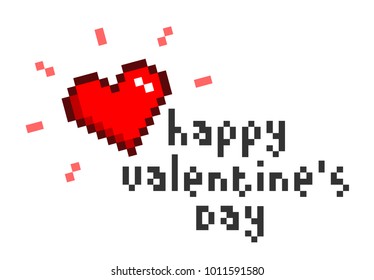 Valentine's Day Pixel Images, Stock Photos & Vectors | Shutterstock