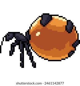 Pixel-Art von harter Arbeit Ameisen isolierten Hintergrund