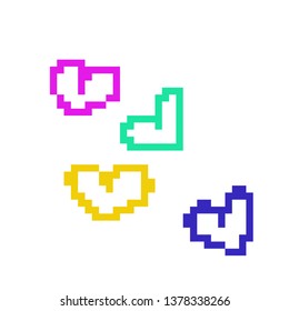 pixel art heart6
