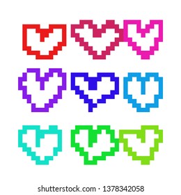 pixel art heart7