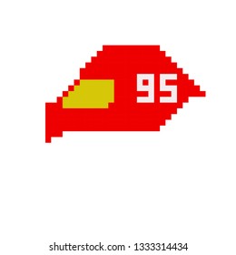pixel art helmet