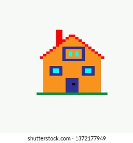 Pixel Art Home Stock Vector (Royalty Free) 1372177949 | Shutterstock