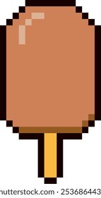 Pixel Art Ice Cream Vector Illustration