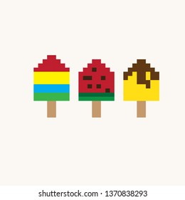 pixel art ice creamm