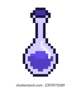 Icono de arte de la poción púrpura, aislado
