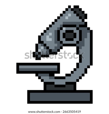 Pixel Art Icon - Single Microscope