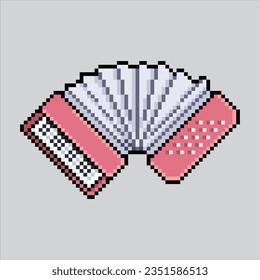 Pixel art illustration Accordion. Pixelated Accordion. Accordion music icon pixelated
for the pixel art game and icon for website and video game. old school retro.