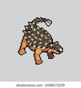 Pixel art illustration Ankylosaurus. Pixelated Ankylosaurus. Ankylosaurus Dinosaur pixelated
for the pixel art game and icon for website and video game. old school retro.
