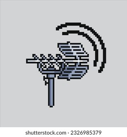 Pixel art illustration antenna. Pixelated Antenna. Antenna Satellite controller icon pixelated
for the pixel art game and icon for website and video game. old school retro.