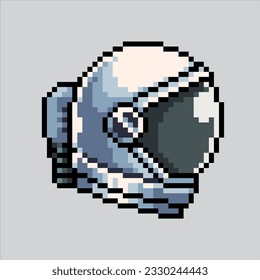 Pixel art illustration Astronaut helmet. Pixelated Astronaut. Astronaut Helmet space icon pixelated for the pixel art game and icon for website and video game. old school retro.