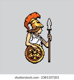 Pixel art illustration Athena. Pixelated Greek Athena. Greek Mythology Athena Minerva pixelated for the pixel art game and icon for website and video game. old school retro. svg