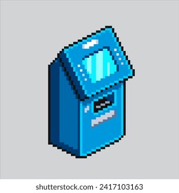 Pixel art illustration ATM. Pixelated teller machine. Automatic Teller Machine
pixelated for the pixel art game and icon for website and video game. old school retro.