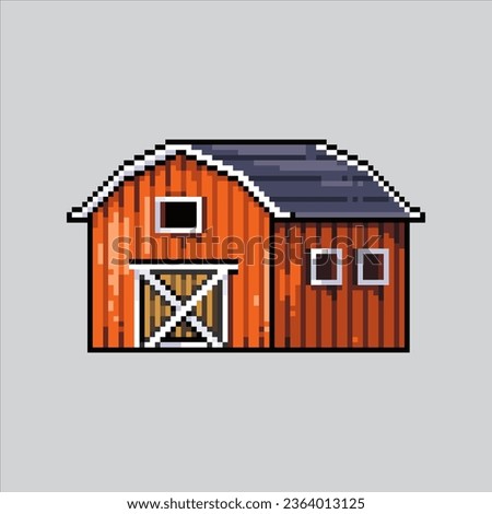 Pixel art illustration Barn. Pixelated Barn. Barn building farm icon pixelated
for the pixel art game and icon for website and video game. old school retro.