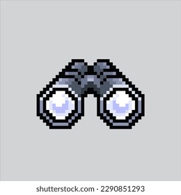 Pixel art illustration Binocular. Pixelated Binocular. Binocular animal pixelated
for the pixel art game and icon for website and video game. old school retro.