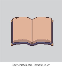 Pixel art illustration Book. Pixelated Library Book. Library education book pixelated for the pixel art game and icon for website and video game. old school retro.