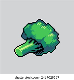 Pixel art illustration Broccoli Vegetable. Pixelated Broccoli. Broccoli Grocery Vegetable pixelated for the pixel art game and icon for website and video game. old school retro.