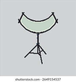 Pixel art illustration Camera Light. Pixelated Light Reflector.Camera Light Reflector Icon pixelated for the pixel art game and icon for website and video game. old school retro.