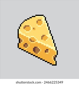 Pixel art illustration Cheese. Pixelated Cheese. Cheese pixelated for the pixel art game and icon for website and video game. old school retro.