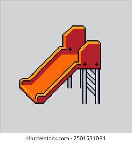 Illustration von Pixel-Grafiken Children Slider. Verpixelter Schieberegler. Kinder Park Slider Cloud Ladder Symbol pixelated für das Pixel-Art-Spiel und Symbol für Website und Videospiel. Old School Retro.