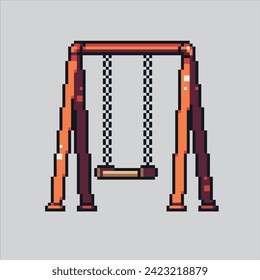 Pixel art illustration Children Swing. Pixelated Children Swing. Children Swing.
pixelated for the pixel art game and icon for website and video game. old school retro.