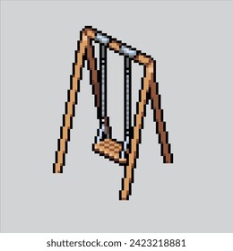 Pixel art illustration Children Swing. Pixelated Children Swing. Children Swing.
pixelated for the pixel art game and icon for website and video game. old school retro.