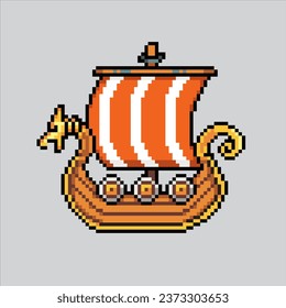 Pixel art illustration Classic Ship. Pixelated classic ship. classic wooden Ship
icon pixelated for the pixel art game and icon for website and video game.
old school retro.