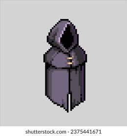 Pixel art illustration cloak. Pixelated magical cloak. Magical Wizard cloak
icon pixelated for the pixel art game and icon for website and video game.
old school retro.