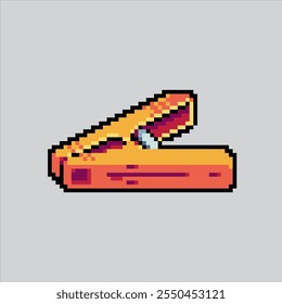 Pixel art illustration Clothes Pin. Pixelated Laundry Pin. Clothes Pin Laundry pixelated for the pixel art game and icon for website and video game. old school retro.