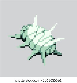 Pixel art illustration Cocoon. Pixelated Butterfly Cocoon. Butterfly Cocoon Insect Icon pixelated for the pixel art game and icon for website and video game. old school retro.