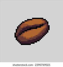 Pixel art illustration Coffee Bean. Pixelated Coffee Bean. Coffee Bean
pixelated for the pixel art game and icon for website and video game. old school retro.