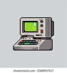 Pixel art illustration computer. Pixelated old computer. old classic computer icon pixelated
for the pixel art game and icon for website and video game. old school retro.
