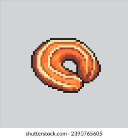 Pixel art illustration Cookies. Pixelated Cookies. Cookies pixelated for
the pixel art game and icon for website and video game. old school retro.
