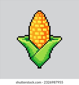 Pixel art illustration Corn. Pixelated Corn. Corn vegetables icon pixelated
for the pixel art game and icon for website and video game. old school retro.