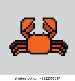 Pixel art illustration Crab. Pixelated crab. Sea crab mammal coral icon pixelated
for the pixel art game and icon for website and video game. old school retro.