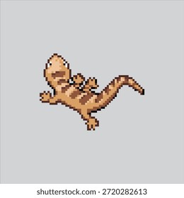 Pixel art illustration Desert Lizard. Pixelated Lizard Reptile. Desert Lizard Reptile Icon pixelated for the pixel art game and icon for website and video game. old school retro.