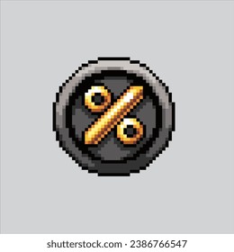 Pixel art illustration Dicount. Pixelated Disount Icon. Discount icon pixelated for the pixel art game and icon for website and video game. old school retro.