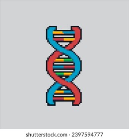 Pixel art illustration DNA. Pixelated dna. DNA human gen medical health
pixelated for the pixel art game and icon for website and video game. old school retro.
